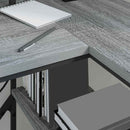 vidaXL Asztal fiókkal Szürke Sonoma 120 x 79 x 86,5 cm Faanyag