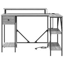vidaXL Asztal fiókkal Szürke Sonoma 120 x 79 x 86,5 cm Faanyag