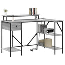 vidaXL Asztal fiókkal Szürke Sonoma 120 x 79 x 86,5 cm Faanyag