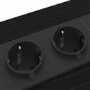 vidaXL Éjjeli asztal fiókkal Musta tammi 30 x 48 x 61 cm Faanyag