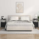 vidaXL Éjjeli asztal fiókkal Musta tammi 30 x 48 x 61 cm Faanyag