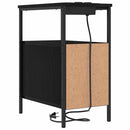 vidaXL Éjjeliszekrény 2 pcs Fekete tölgy 30 x 48 x 61 cm Faanyag