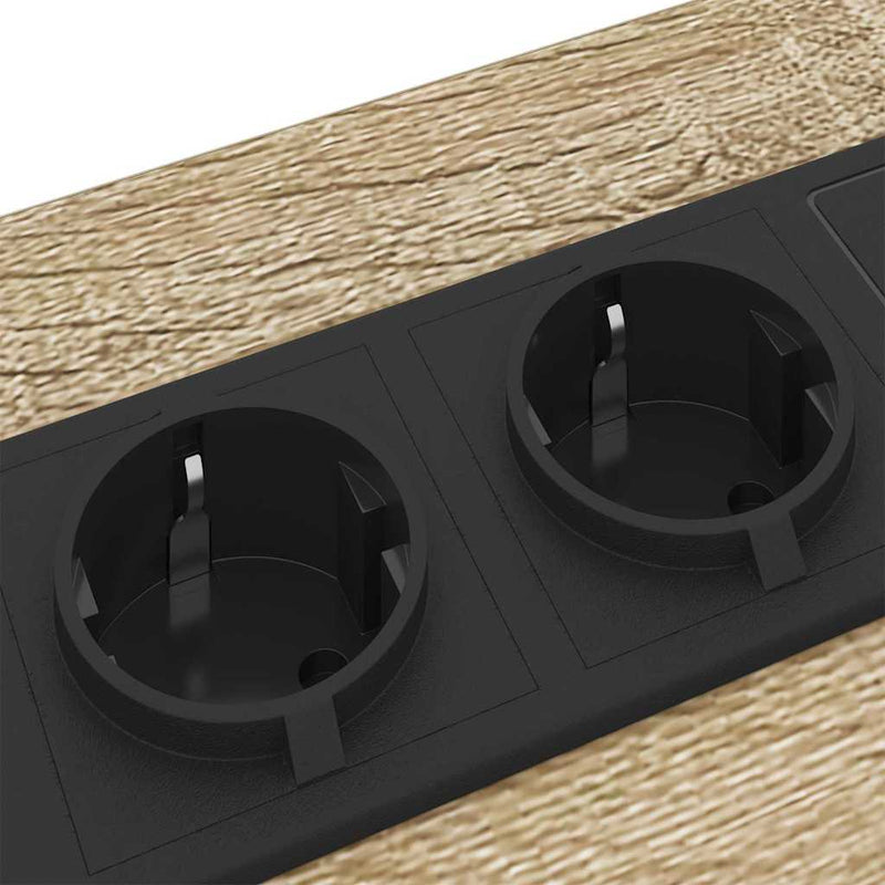 vidaXL Éjjeli asztal 2 pcs sonoma tölgy 30 x 48 x 61 cm Faanyag