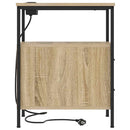 vidaXL Éjjeli asztal 2 pcs sonoma tölgy 30 x 48 x 61 cm Faanyag