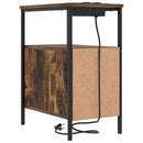 vidaXL Éjjeliszekrény 2 pcs Füstölt tölgy 30 x 48 x 61 cm Faanyag