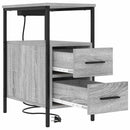 vidaXL Éjjeliszekrény 2 pcs Szürke Sonoma 30 x 48 x 61 cm Faanyag