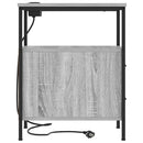 vidaXL Éjjeli asztal 2 pcs Szürke sonoma 30 x 48 x 61 cm Faanyag