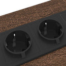 vidaXL Éjjeli asztal fiókkal barna tölgy 30 x 48 x 61 cm Faanyag