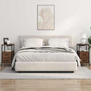 vidaXL Éjjeli asztal fiókkal barna tölgy 30 x 48 x 61 cm Faanyag