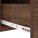 vidaXL Éjjeli asztal fiókkal 2 pcs barna tölgy 30 x 48 x 61 cm Faanyag