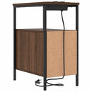 vidaXL Éjjeliszekrény 2 pcs Barna Tölgy 30 x 48 x 61 cm Faanyag