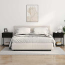 vidaXL Éjjeliszekrény 2 pcs Musta tammi 42 x 41 x 56 cm Faanyag