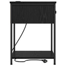 vidaXL Éjjeliszekrény 2 pcs Fekete tölgy 42 x 41 x 56 cm Faanyag
