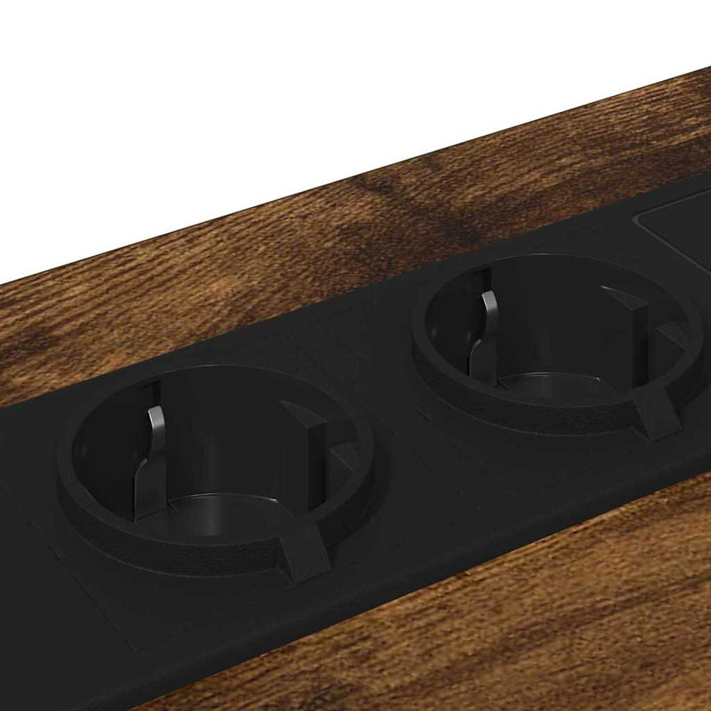 vidaXL Éjjeliszekrény fiókkal Füstölt tölgy 42 x 41 x 56 cm Faanyag