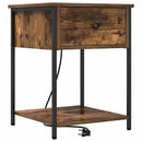 vidaXL Éjjeliszekrény 2 pcs Füstölt tölgy 42 x 41 x 56 cm Faanyag