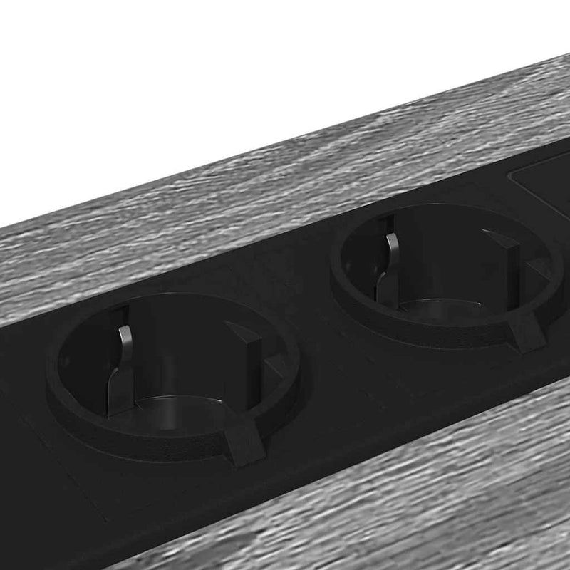 vidaXL Éjjeliszekrény 2 pcs Szürke sonoma 42 x 41 x 56 cm Faanyag