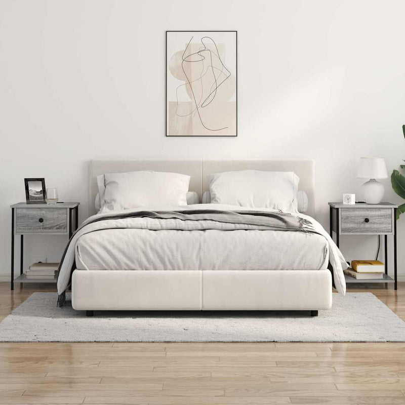 vidaXL Éjjeliszekrény 2 pcs Szürke sonoma 42 x 41 x 56 cm Faanyag