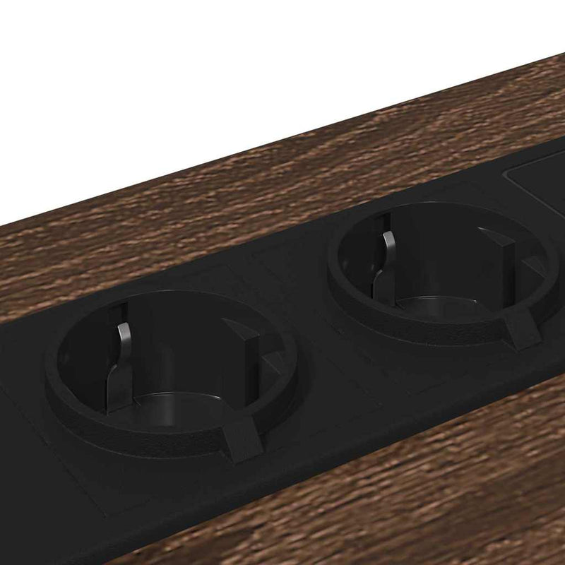 vidaXL Éjjeliszekrény 2 pcs barna tölgy 42 x 41 x 56 cm Faanyag