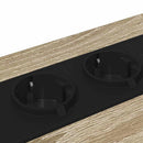 vidaXL Éjjeliszekrény 2 pcs Sonoma tölgy 40 x 31 x 60 cm Faanyag