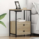 vidaXL Éjjeliszekrény 2 pcs Sonoma tölgy 40 x 31 x 60 cm Faanyag