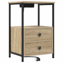 vidaXL Éjjeliszekrény 2 pcs Sonoma tölgy 40 x 31 x 60 cm Faanyag