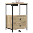 vidaXL Éjjeliszekrény 2 pcs Sonoma tölgy 40 x 31 x 60 cm Faanyag