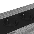 vidaXL Éjjeliszekrény Töltőállomással fiókkal Szürke sonoma Faanyag