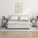 vidaXL Éjjeliszekrény 2 pcs Szürke Sonoma 40 x 31 x 60 cm Faanyag