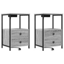 vidaXL Éjjeliszekrény 2 pcs Szürke Sonoma 40 x 31 x 60 cm Faanyag