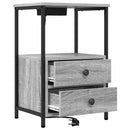 vidaXL Éjjeliszekrény 2 pcs Szürke Sonoma 40 x 31 x 60 cm Faanyag