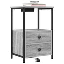vidaXL Éjjeliszekrény 2 pcs Szürke Sonoma 40 x 31 x 60 cm Faanyag
