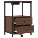 vidaXL Éjjeliszekrény 2 pcs Barna Tölgy 40 x 31 x 60 cm Faanyag