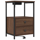 vidaXL Éjjeliszekrény 2 pcs Barna Tölgy 40 x 31 x 60 cm Faanyag