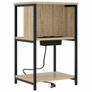 vidaXL Éjjeliszekrény 2 pcs Sonoma tölgy 38 x 31 x 61 cm Faanyag
