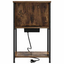 vidaXL Éjjeliszekrény Füstölt tölgy 38 x 31 x 61 cm Faanyag