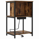 vidaXL Éjjeliszekrény 2 pcs Füstölt tölgy 38 x 31 x 61 cm Faanyag