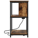 vidaXL Éjjeliszekrény 2 pcs Füstölt tölgy 38 x 31 x 61 cm Faanyag