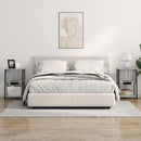 vidaXL Éjjeliszekrény 2 pcs Szürke sonoma 38 x 31 x 61 cm Faanyag