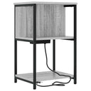 vidaXL Éjjeliszekrény 2 pcs Szürke Sonoma 38 x 31 x 61 cm Faanyag