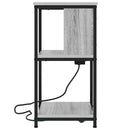 vidaXL Éjjeliszekrény 2 pcs Szürke Sonoma 38 x 31 x 61 cm Faanyag