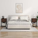 vidaXL Éjjeliszekrény barna tölgy 38 x 31 x 61 cm Faanyag