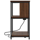 vidaXL Éjjeliszekrény 2 pcs Barna Tölgy 38 x 31 x 61 cm Faanyag