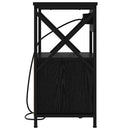 vidaXL Éjjeliszekrény 2 pcs Fekete tölgy 40 x 31 x 60 cm Faanyag