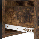 vidaXL Éjjeliszekrény Töltőállomással Füstölt tölgy 40 x 31 x 60 cm