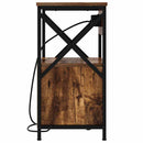 vidaXL Éjjeliszekrény 2 pcs Füstölt tölgy 40 x 31 x 60 cm Faanyag