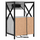 vidaXL Éjjeliszekrény 2 pcs Szürke Sonoma 40 x 31 x 60 cm Faanyag