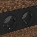 vidaXL Éjjeliszekrény Töltőállomással fiókkal 2 pcs Barna Tölgy