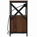 vidaXL Éjjeliszekrény 2 pcs Barna Tölgy 40 x 31 x 60 cm Faanyag