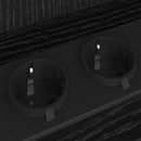 vidaXL Éjjeli asztal 2 pcs Musta tammi 40 x 40 x 61 cm Faanyag