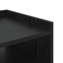 vidaXL Éjjeliszekrény 2 pcs Fekete tölgy 40 x 40 x 61 cm Faanyag